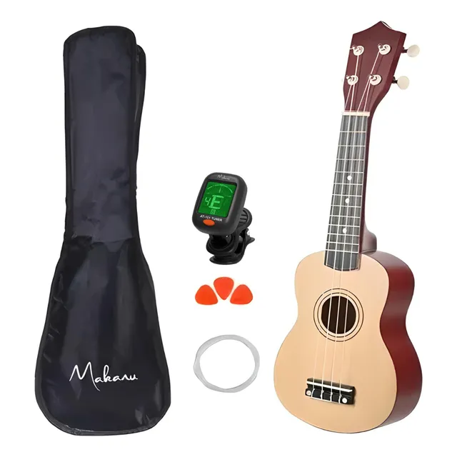 Ukulele Profissional Acústico Soprano Makanu + Brindes