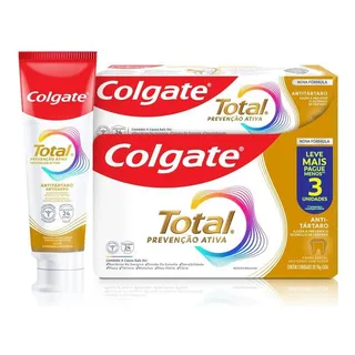Creme Dental Total 12 Anti-tĂĄrtaro 3 Unidades De 90g Cada Colgate Creme Dental Total 12 Anti-tĂĄrtaro 3 Unidades De 90g Cada Colgate