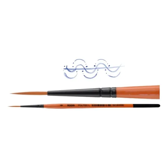 Kit 5 Pinceles L#0 Sl#2/0 S#5/0 Sl#10/0 L#10/0