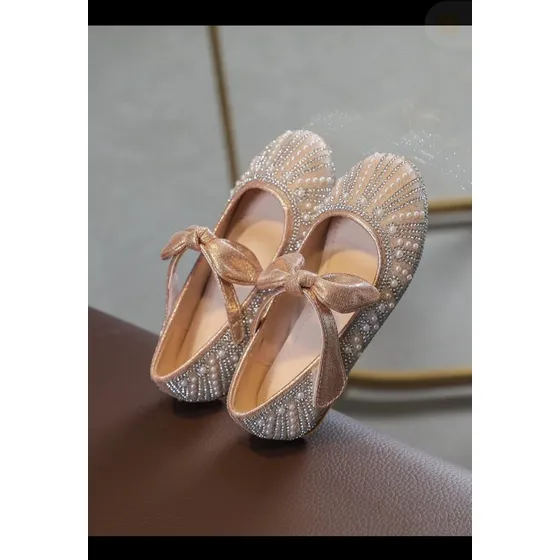 Sandalias De Lazo Y Perlas