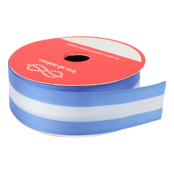 Cinta Bandera Argentina N°5 Ancho 25mm Rollo X 10 Metros