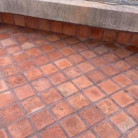 Terracota Artesanal Rustica Cuadrado Y Hexagonal