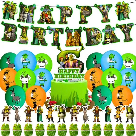 Kit Cotillon Cumpleaños Shrek