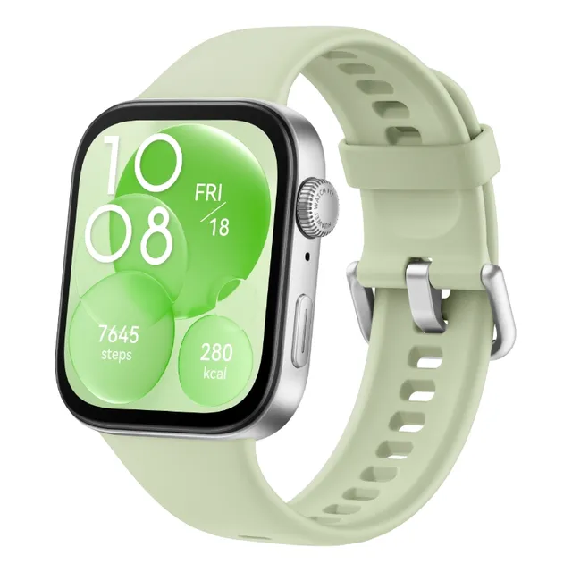 Smartwatch Huawei Watch Fit 3, Llamadas Bluetooth, 1.82 PuLG Caja Verde Malla Verde Bisel Verde Diseño de la malla Fluoroelastómero