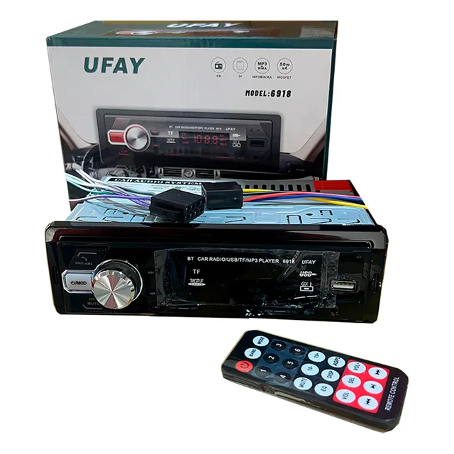 Radio De Auto Car Mp3 Con Usb Aux Fm Bluetooth Y Lector Sd