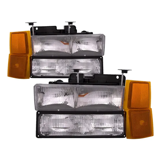 Nuevo Faro Delantero Estilo Chevy Oem Juego 8 Pieza Suburban