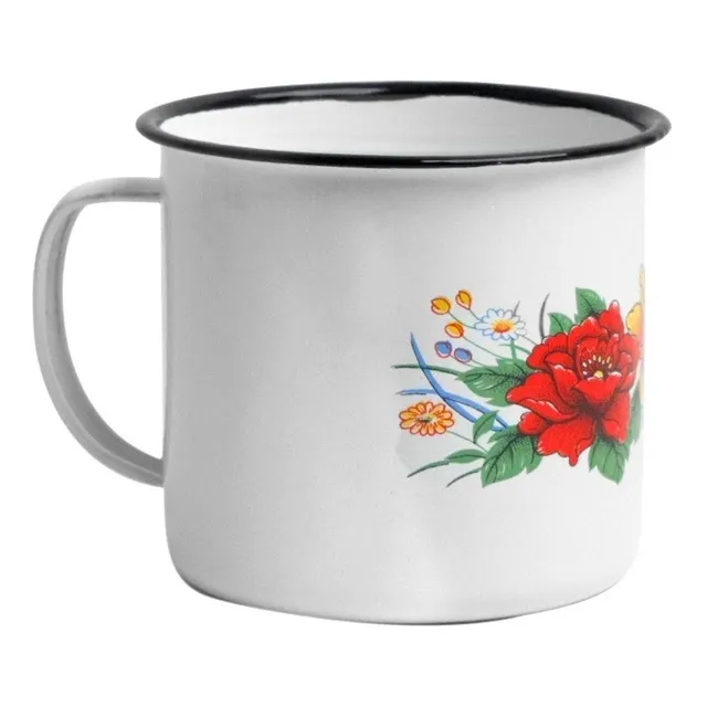 Juego De Taza Mezcalera De Peltre 6 Blanco 600 Ml
