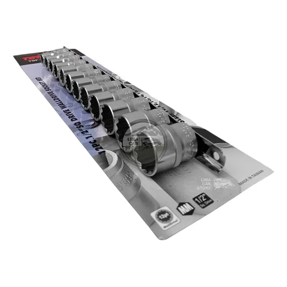 Riel De 12 Dados 1/2 Poligonal 10-24mm Tooltech No Stanley
