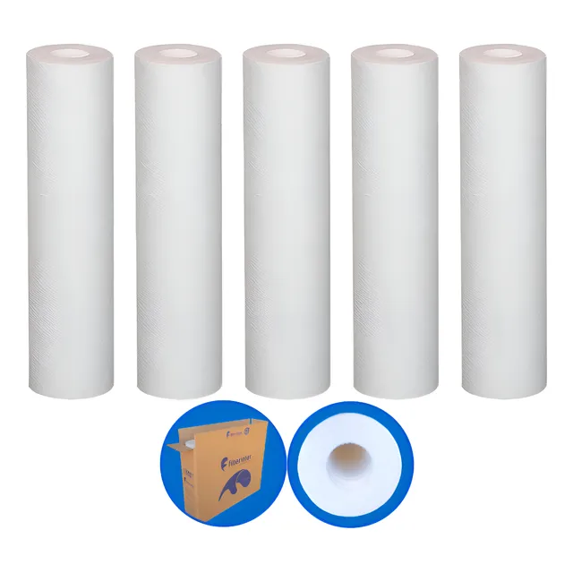 5 Refil Filtro Caixa D´água Cavalete Pp Liso 9 3/4 0,5 Micra