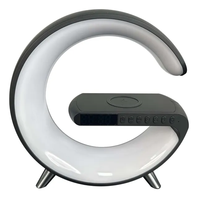 Cargador Inalambrico Lampara Ambiente Pantalla Led 10 Color