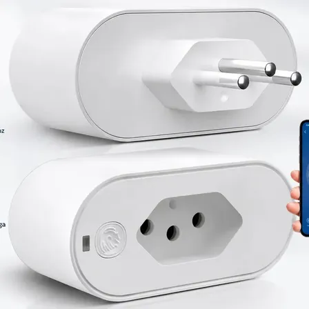 Tomadas Inteligente 16a Wi-fi Bivolt Com Monitoramento De Consumo Compatível Com Alexa Google Home Tuya E Smart Life Automação Residencial Smart Plug Forestory