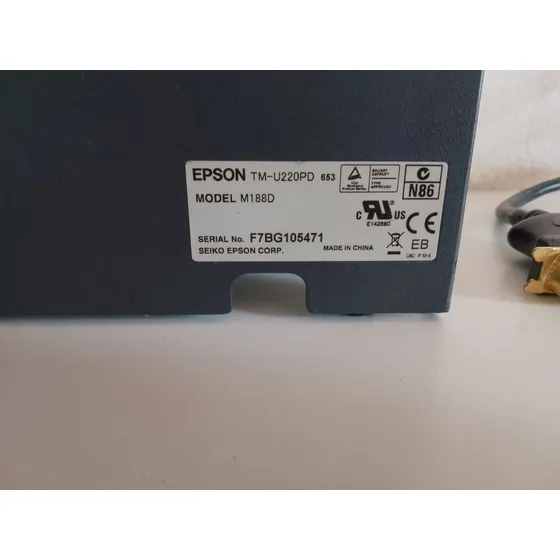 Impresora Epson Tm-u220pd M188d - Color Negro (no Fiscal)