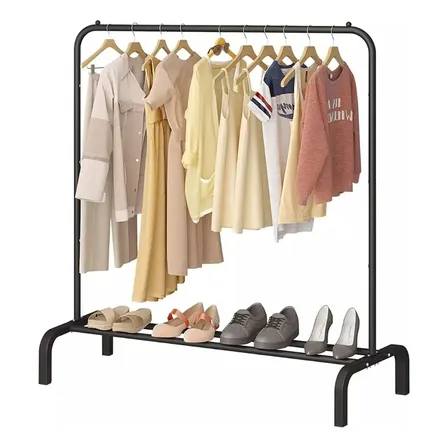 Perchero Barral Simple Reforzado Exhibidor Organizador Ropa Känn Livet KL-Linel Color Negro