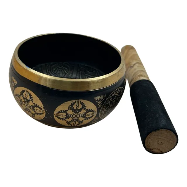 Cuenco Tibetano Artesanal Nepal Meditación Curación De 14 Cm