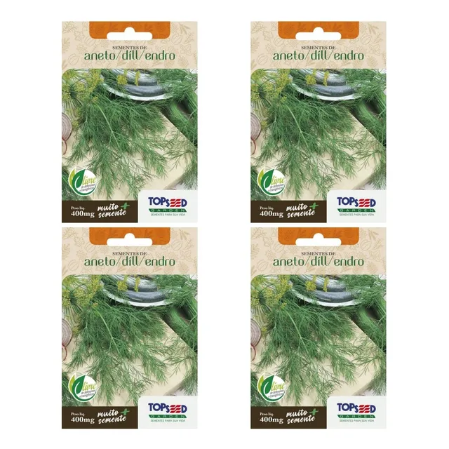 4x Sementes De Aneto/ Dill /endro Topseed