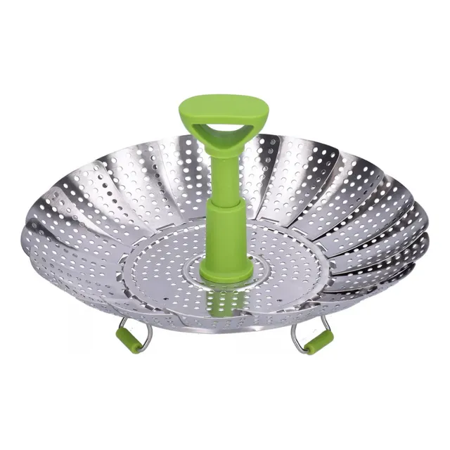 Vaporera Canastilla Acero Inoxidable Cocina Plegable Plus