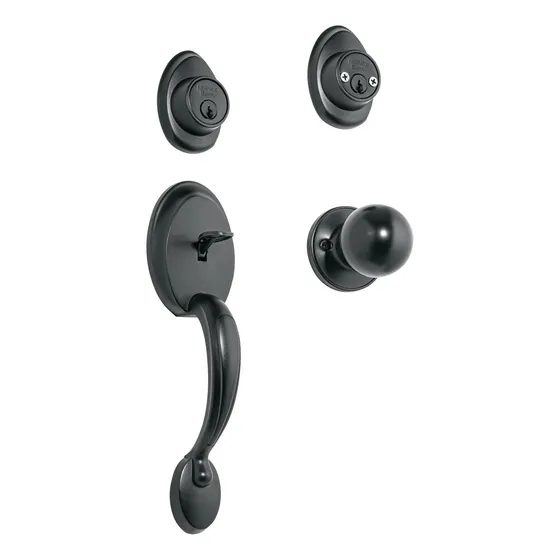 Jaladera Perilla, Cerrojo Llave-llave Negro Hermex Cep-62pjp
