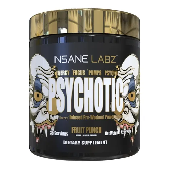 Pre Entreno Psychotic Insane Labz Suplemento En Polvo 35 Ser