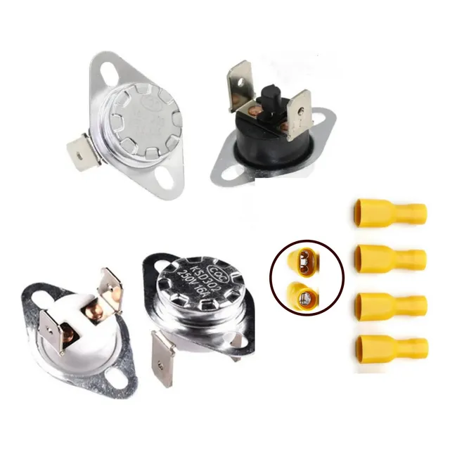 Kit 02 Termostatos Secadora Mabe Mademsa 65°/125° Con Reset
