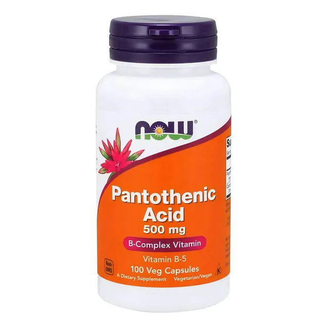 Ácido pantoténico Ácido pantoténico 500 mg 100 Vcaps Now Foods