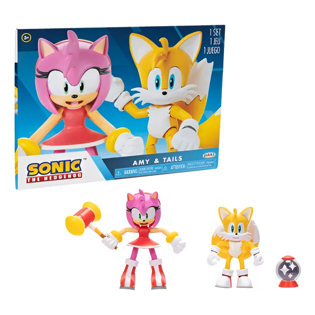 Sonic - Figuras De Tails Y Amy Día Del Niño