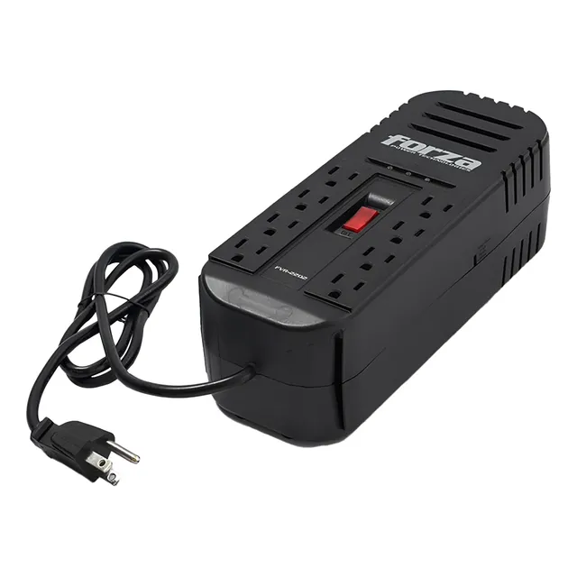 Estabilizador Forza Fvr 2202 8 Tomas 2200va/1100w Color Negro