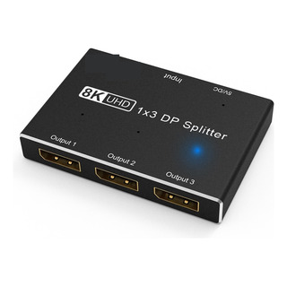 Divisor De 1 Entrada Y 3 Salidas 8k A 30hz 4k A 144hz Dp 1.4 Divisor De 1 Entrada Y 3 Salidas 8k A 30hz 4k A 144hz Dp 1.4