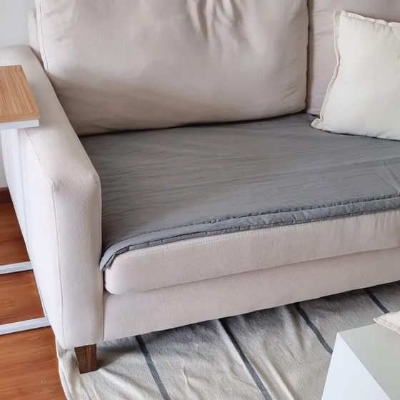 Pillow Manta Protector Cubre Asiento Sillon Tusor 2 Cuerpos