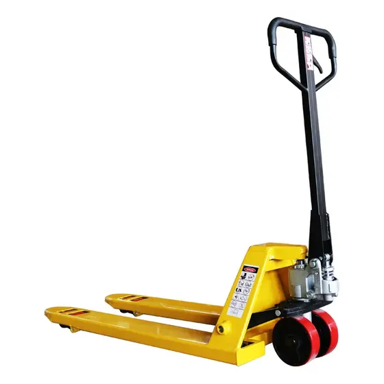 Patin Hidraulico Para Tarima 3 Ton Traspaleta Ruedas Pu Color Amarillo