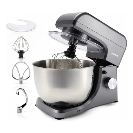 Batidora De Pie Planetaria 3 en 1 Fika Bowl 4l 8 Velocidades Color Gris Frecuencia 50Hz
