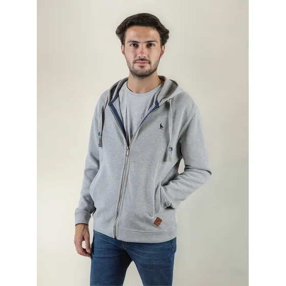 Campera Algodón Hombre Con Capucha