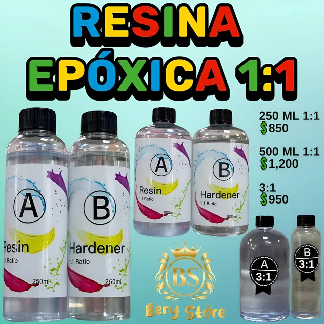 Resina Epoxica 1:1 | Resina Epoxica 3:1 | Resina Epoxi |