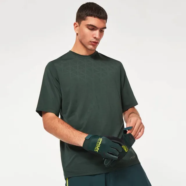 Polera Oakley Berm Ss Hombre Verde