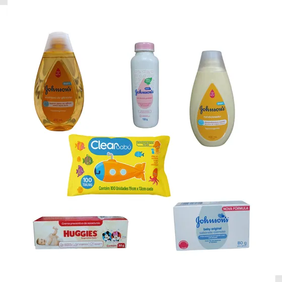 Kit De Higiene Johnson's Para Bebês E Recém Nascidos