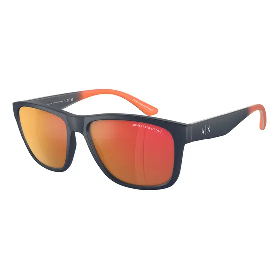 Gafas De Sol Blue Matte Espejados Armani Exchange Originales Color Azul
