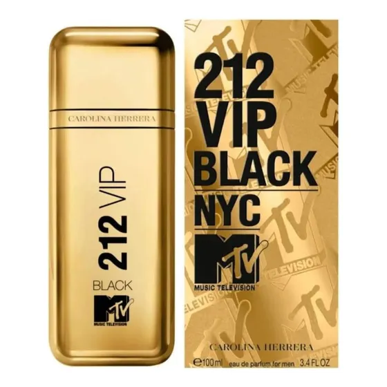 Perfume 212 Vip Black Mtv Carolina Herrera For Men 100ml