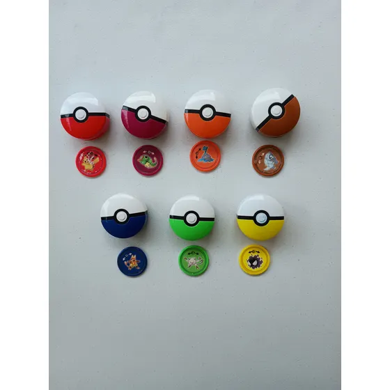 Lote 7 Pokebolas  Pokémon  Mc Donald's Original...lere Desc