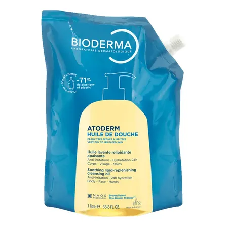 Bioderma Atoderm Óleo De Banho Higiene Hidratante Diária 1L REFIL