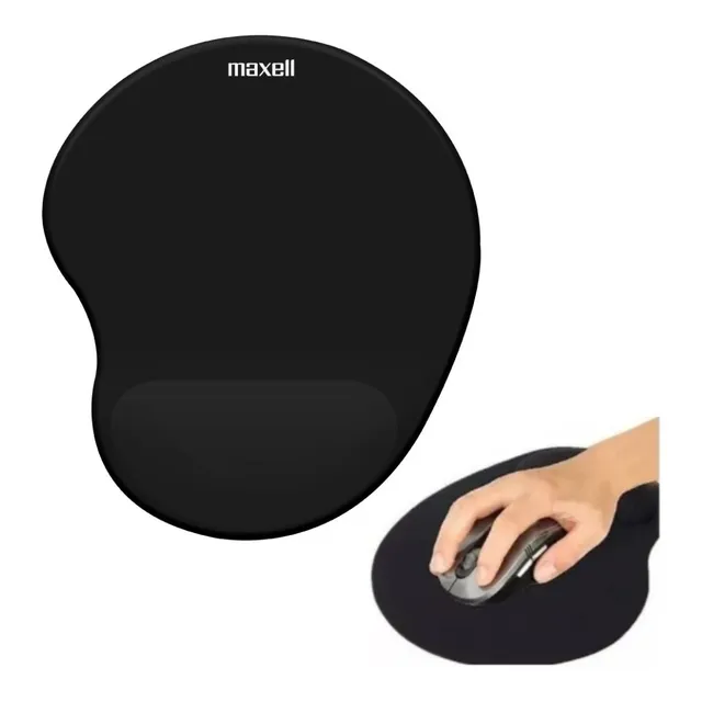 Mouse Pad Gel Ergonómico Maxell Negro