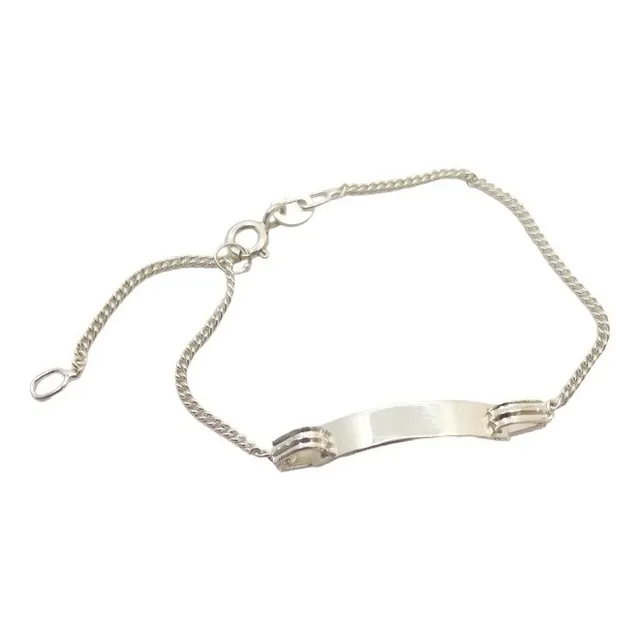Esclava De Plata Ley 925 Para Bebe De Bautizo 