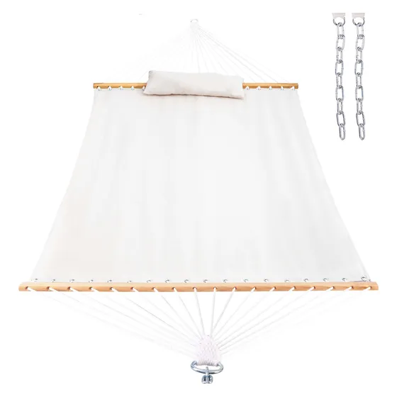 Hamaca Sunbrella De 3.6 Metros Con Almohada Y Barras 450 Lbs