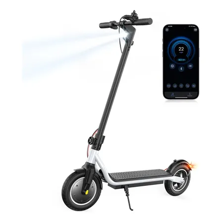 Scooter Elétrica Iscooter W6 500w 36v Dobrável 35km/h Com Bluetooth Branco