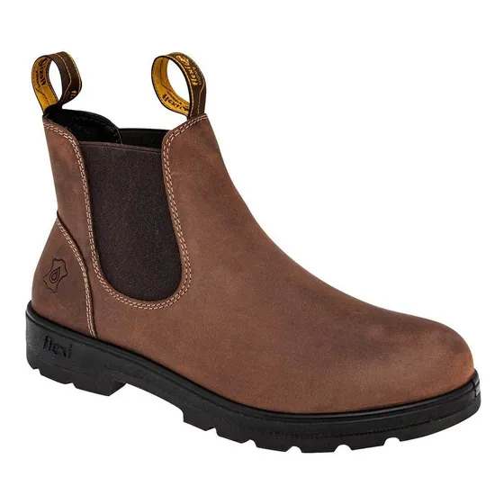 Botin Urbano  De Flexi Para Hombre Cafe 406102 T6