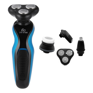 Barbeador Elétrico 4 Em 1 Azul À Prova D'água Barbeador Elétrico 4 Em 1 Azul À Prova D'água