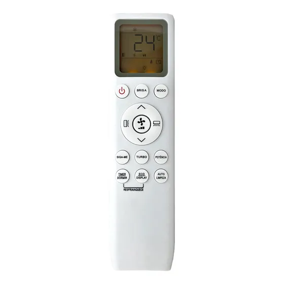 Controle Remoto Para Ar Condicionado Tcl Inverte Quente Frio