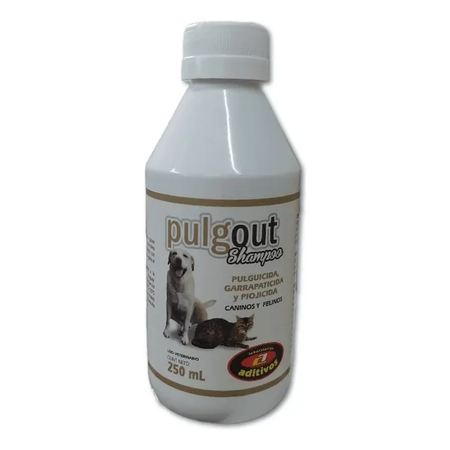 Pulgout Shampoo Pulgicida Garrapaticida 250 Ml Aditivos