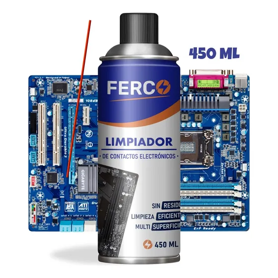 Limpiador De Contacto Electrónico En Spray 450cc Ferco