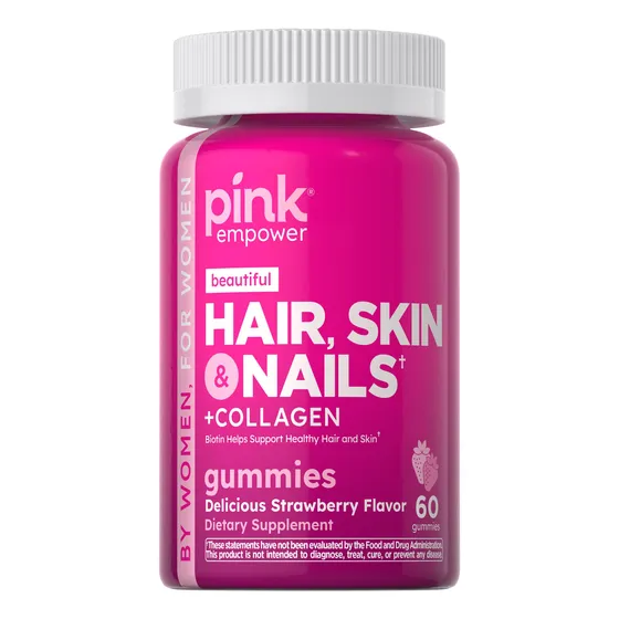 Uñas De Pelo Rosa Gummies Tención 60 Cuentan Silencio 5fbno