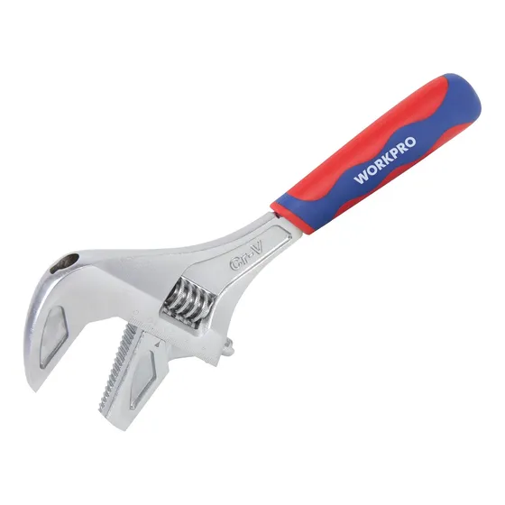 Llave Extra Ancha 2 En 1 Ajustable 200mm Workpro Azul