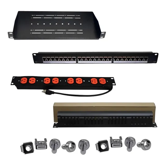 Kit Multitoma Para Rack+pach Panel Cat6+organizador+bandeja